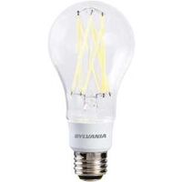 Sylvania 40769 LED Bulb, 3-Way, A21 Lamp, 100 W Equivalent, E26 Medium Lamp Base, Dimmable, Clear, Soft White