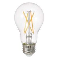 Sylvania 40803 LED Bulb, General-Purpose, A19 Lamp, 75 W Equivalent, E26 Medium Lamp Base, Dimmable, Clear, Daylight