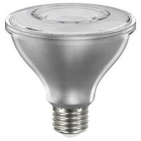 Sylvania Natural Series 40916 LED Bulb, PAR30 Lamp, E26 Medium Lamp Base, Dimmable, Clear, Cool White, 3000 K Color Temp