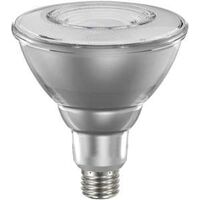 Sylvania Natural Series 40899 LED Bulb, PAR38 Lamp, E26 Medium Lamp Base, Dimmable, Clear, Cool White, 3000 K Color Temp