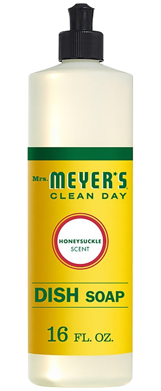 Mrs. Meyer's 17423 Dish Soap, 16 oz, Liquid, Floral, Colorless