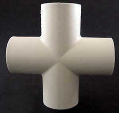Xirtec 140 435470 Pipe Cross, 3/4 in, Socket, PVC, White, SCH 40 Schedule, 150 psi Pressure