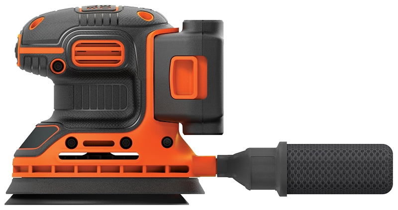 Black+Decker BDCRO20C Random Orbit Sander, Battery Included, 20 V, 1.5 Ah
