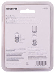 ProSource FE-S804-PS Furniture Socket, Plastic, Black