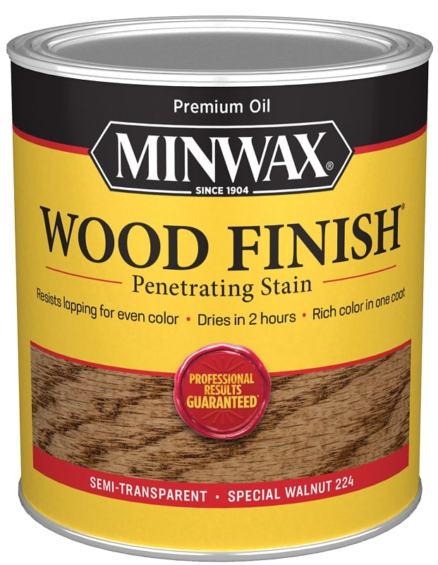 Minwax Wood Finish 70006444 Wood Stain, Special Walnut, Liquid, 1 qt, Can