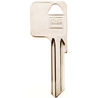 Hy-Ko 11010Y1E Key Blank, Brass, Nickel, For: Yale Cabinet, House Locks and Padlocks, Y1E Key Number