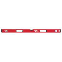 Milwaukee REDSTICK Series MLBXM48 Magnetic Box Level, 48 in L, 3-Vial, 1-Hang Hole, Magnetic, Aluminum, Red