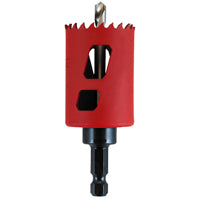 Morse MHSA Series MHSA17C Hole Saw, 1-1/16 in Dia, 1-15/16 in D Cutting, 3/8 in Arbor, 4/6 TPI, Bi-Metal Cutting Edge
