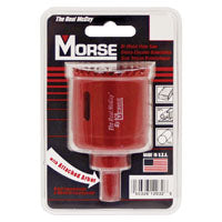 Morse MHSA Series MHSA24C Hole Saw, 1-1/2 in Dia, 1-15/16 in D Cutting, 3/8 in Arbor, 4/6 TPI, Bi-Metal Cutting Edge