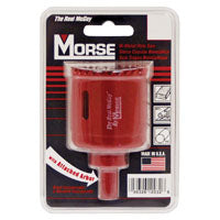 Morse MHSA Series MHSA28C Hole Saw, 1-3/4 in Dia, 1-15/16 in D Cutting, 3/8 in Arbor, 4/6 TPI, Bi-Metal Cutting Edge