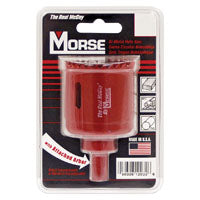 Morse MHSA Series MHSA46C Hole Saw, 2-7/8 in Dia, 1-15/16 in D Cutting, 3/8 in Arbor, 4/6 TPI, Bi-Metal Cutting Edge
