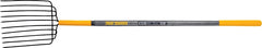 True Temper 2812400 Bedding Fork, Round Tine, Steel Tine, Hardwood Handle, Cushion End Grip Handle, 48 in L Handle