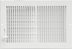 Imperial RG0309 Multi-Shutter Sidewall/Ceiling Register, 9-1/4 in L, 5-3/8 in W, 20 deg Air Deflection, 2 -Way