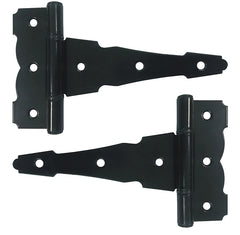 HINGE TEE GALV STEEL BLACK 6IN