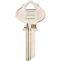 Hy-Ko 11010IN2 Key Blank, Brass, Nickel, For: ILCO Vehicle Locks