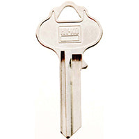 Hy-Ko 11010IN3 Key Blank, Brass, Nickel, For: ILCO Cabinet, House Locks and Padlocks, IN3 Key Number