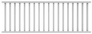 Xpanse Select 73012424 Rail Kit, 8 ft L Actual, Square Profile, Vinyl, White