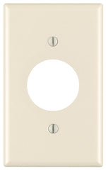 Leviton 78004 Single Receptacle Wallplate, 4-1/2 in L, 2-3/4 in W, 1 -Gang, Thermoset, Light Almond, Smooth