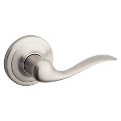 Kwikset Signature Series 720TNL15CP Passage Door Lever, Non-Locking Lock, Satin Nickel, Zinc, Residential, 2 Grade