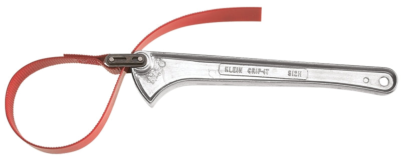 Grip-It S-6H Strap Wrench, 1.5 to 5 in Pipe, 6 in L Handle, 1 in W Strap, Steel Handle