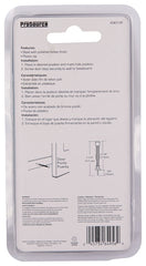 Prosource H61-Z010C-PS Light-Duty Door Stop, 3/4 in Dia Base, 3 in Projection, Plastic & Steel, Polished Brass