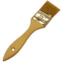Wooster F5117-1 Paint Brush, 1 in W, 1-11/16 in L Bristle, Soft Natural China Bristle, Plain-Grip Handle