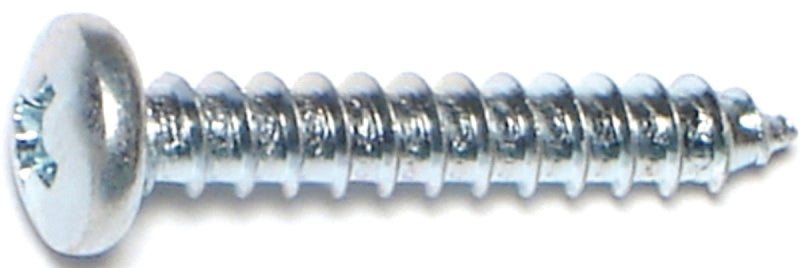 Midwest Fastener 03242 Screw, #8 Thread, Coarse Thread, Pan Head, Phillips Drive, Self-Tapping, Sharp Point, Steel, Zinc