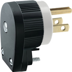 Eaton Wiring Devices AH6265 Electrical Plug, 2 -Pole, 15 A, 125 V, NEMA: NEMA 5-15P, Black/White