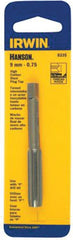 Irwin Hanson 8336 Thread Tap, M9-1 Thread, Plug Tap Thread, 4-Flute, HCS