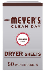 Mrs. Meyer's Clean Day 014148 Dryer Sheet, Lavender