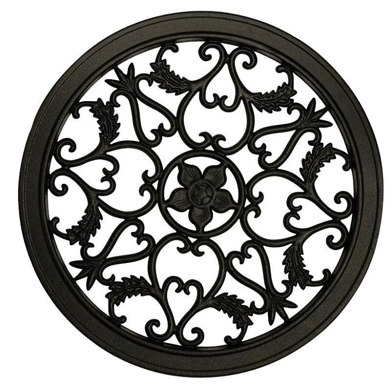 Nuvo Iron ACW55 Gate Fence Insert, Round, Aluminum, Black