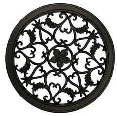Nuvo Iron ACW55 Gate Fence Insert, Round, Aluminum, Black