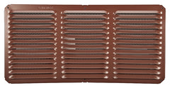 Lomanco LomanCool C816BR Cornice Vent, 8 in L, 16 in W, 65 sq-ft Net Free Ventilating Area, Aluminum, Brown