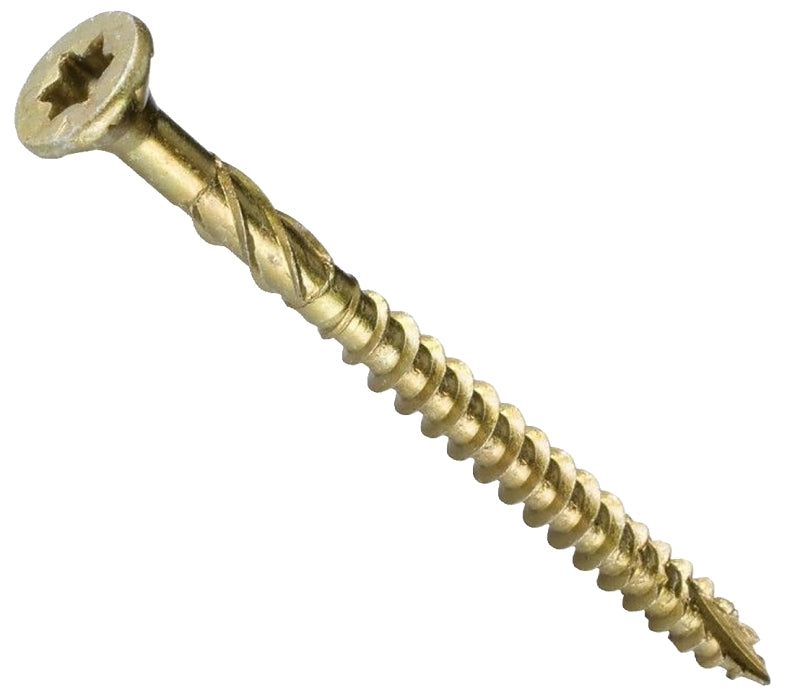 GRK Fasteners R4 02137 Framing and Decking Screw, #10 Thread, 3-1/8 in L, Star Drive, Steel, 100 PK