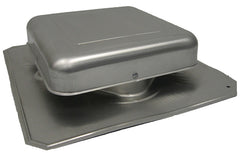 Master Flow R50A Roof Louver with Square Throat, 16-1/2 in L, 15 in W, Aluminum, Mill, Roof Installation