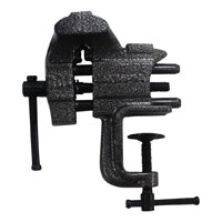 Olympia Tools 38-603 Clamp Vise, 2-1/2 in Jaw Opening, 3 in W Jaw, 1-1/2 in D Throat, Steel