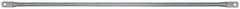 Metaltech M-MGR5 Guard Rail, 60 in Dimensions, Galvanized