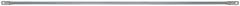 Metaltech M-MGR7 Guard Rail, 84 in Dimensions, Galvanized