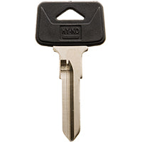 Hy-Ko 12005VL8 Automotive Key Blank, Brass/Plastic, Nickel, For: Volvo Vehicle Locks