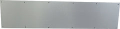 Schlage SC8400PA-619 8X34 Kick Plate, 34 in L, 8 in W, Aluminum, Satin Nickel