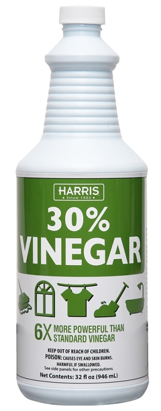 Harris VINE30-32 Cleaning Vinegar, 32 oz, Liquid, Vinegar/Pungent, Clear