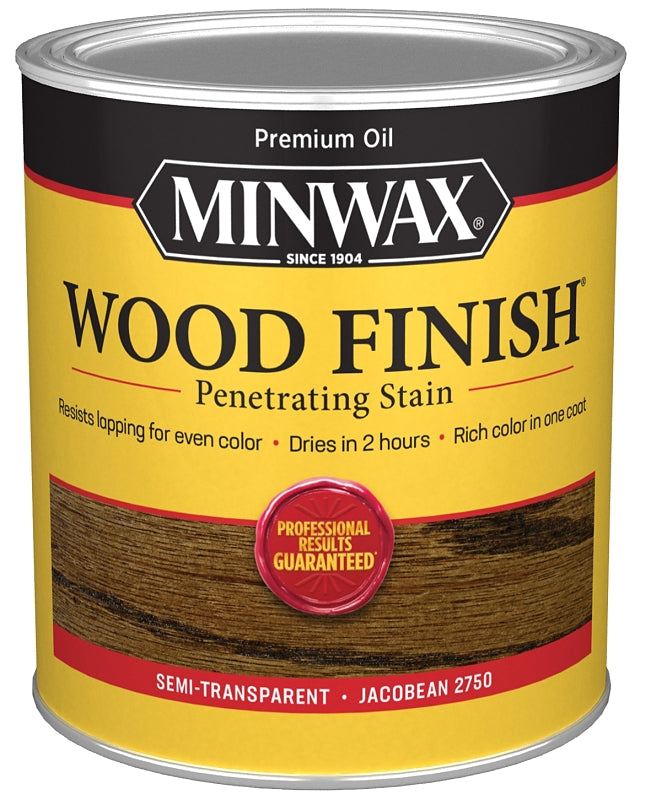 Minwax Wood Finish 70014444 Wood Stain, Jacobean, Liquid, 1 qt, Can