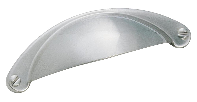 Amerock Cup Pulls Series TPK9365G10 Cup Cabinet Pull, 4-1/8 in L Handle, 1 in H Handle, 1 in Projection, Zinc