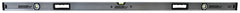 Johnson 1741-7200 Box Level, 72 in L, 3-Vial, Non-Magnetic, Aluminum, Yellow