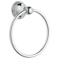 Moen Preston Series DN8486CH Towel Ring, 6-1/4 in Dia Ring, 22 lb, Brass/Zinc, Polished Chrome, Screw