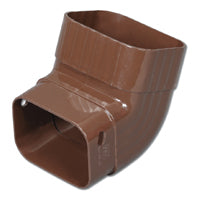 Amerimax M1627HPC Elbow, 5 in Gutter, Vinyl, Brown