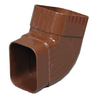Amerimax M1628HPC Elbow, 5 in Gutter, Vinyl, Brown