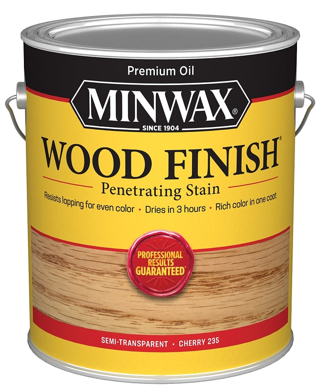 Minwax Wood Finish 710790000 Wood Stain, Cherry, Liquid, 1 gal, Can
