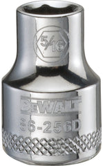 DeWALT DWMT86256OSP Hand Socket, 5/16 in Socket, 3/8 in Drive, 6-Point, Vanadium Steel, Polished Chrome