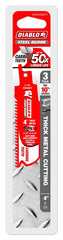 Diablo DS0408CF3C Reciprocating Saw Blade, 4 in L, 8 TPI, Carbide Cutting Edge